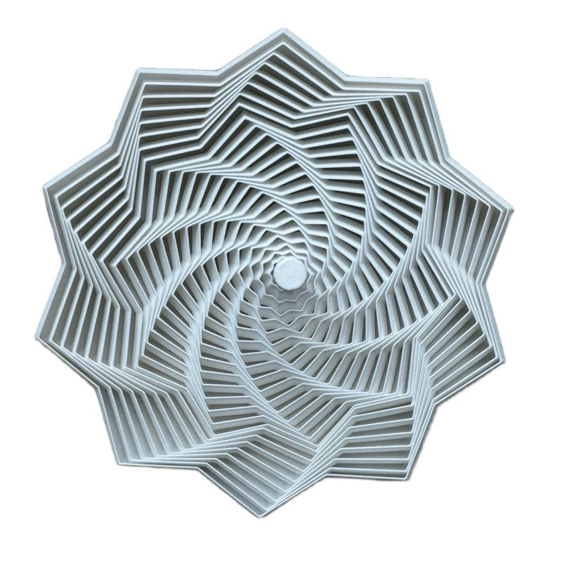 Starspin Morphing Fidget Desk Toy - Unique Geometric Design for Stress Relief and Focus Enhancement - USA Made - Hypnotic Pattern Shift - 360° Movement - Lightweight & Durable - 6X6X5 Inches
